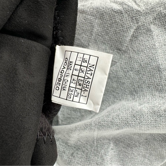 Black Thigh High Over The Knee Faux Fur Boots (size 11) - Picture 3 of 12